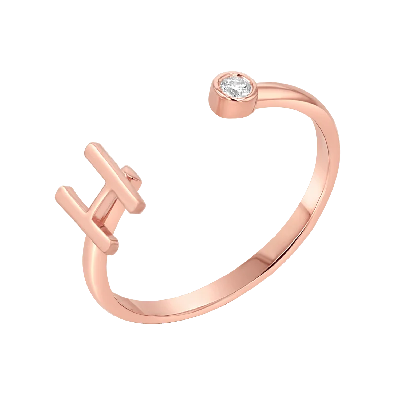 14K Rose Gold / 3