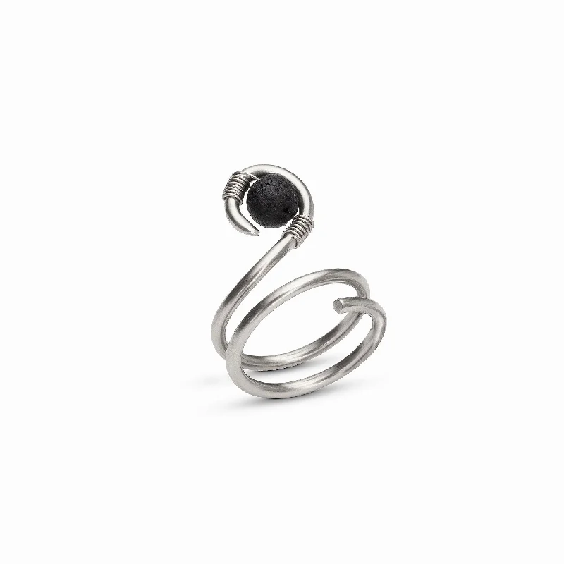 US Size 7 / Stainless Steel