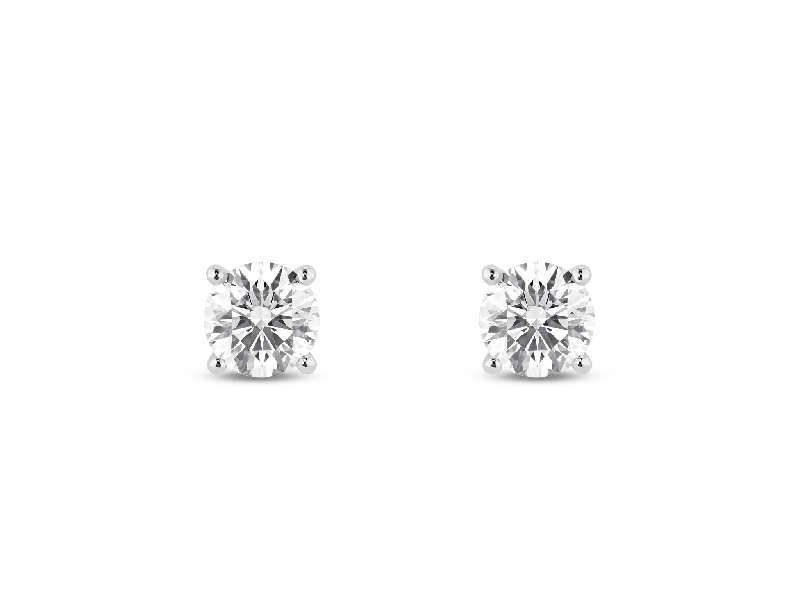 Lab-Grown Diamond 1ct. tw. Round Brilliant Solitaire Studs | White