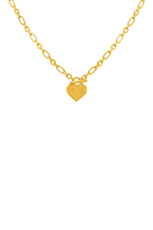 Engravable Heart of Gold Necklace