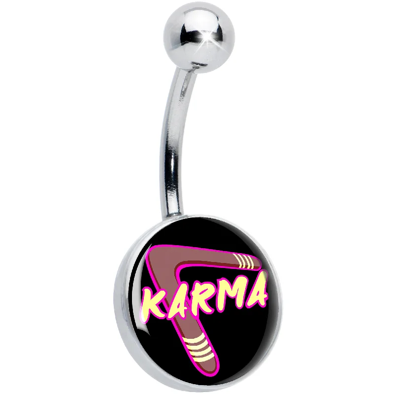 Karmic Boomerang Belly Ring