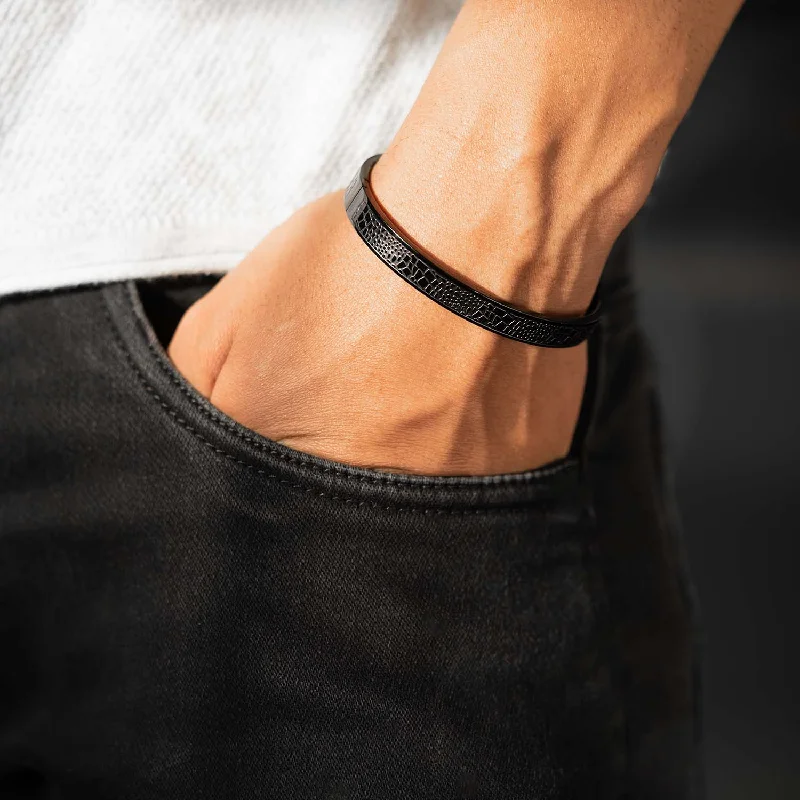 Leather Black Bracelet