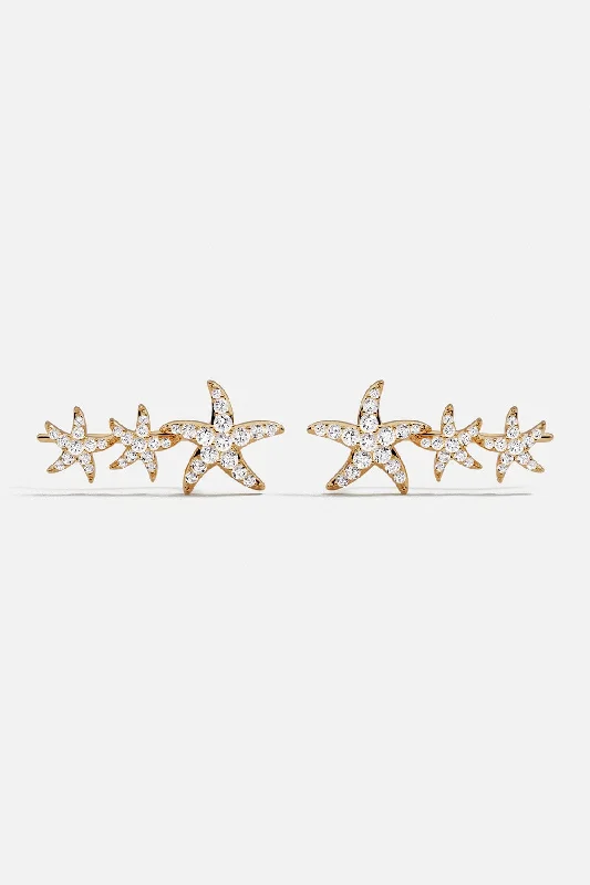 Sea Star Climber Earrings