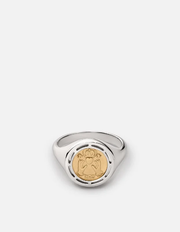 Test of Time Ring, Sterling Silver/Gold Vermeil